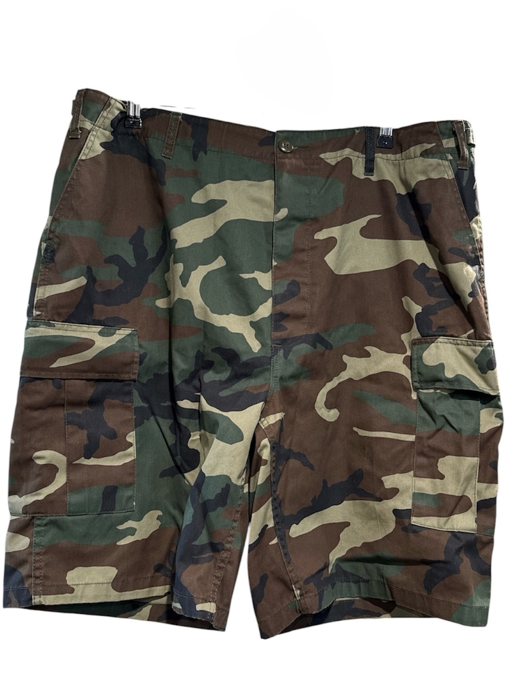 Camo Rothco BDU Men’s Cargo Shorts XL Regular Waist 39-43 Inches Used